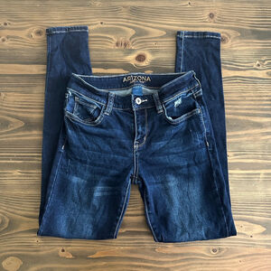 Women’s Arizona Jean Co Jeans Blue Size 0 Dark Wash Stretch Denim Five Pocket